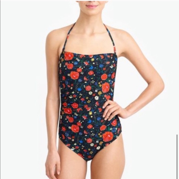 J. Crew Factory Other - J. Crew Bandeau Floral Swimsuit